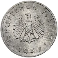 10 Reichspfennig Allied Occupation - Pattern