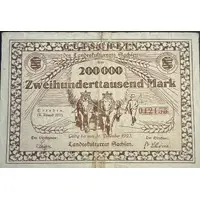 200 000 Mark Landeskulturrat Sachsen