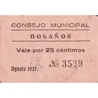 25 Céntimos Bolaños