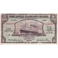 5 Dollars / 1 Pound 10 Pence Royal Bank of Canada