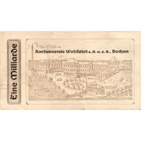 1 000 000 000 Mark Konsumverein Wohlfahrt