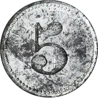 5 Pfennigs - Hamborn Gewerkschaft Deutscher Kaiser Hüttenwerk