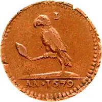 1 Duit 'Papegaaitje' Uniface