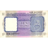 10 Shillings - British Military Authority