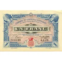 1 Franc - Chambre de commerce d'Annonay [07]