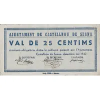 25 Céntimos Castellnou de Seana