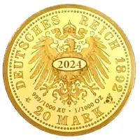 20 Mark - Ludwig IV Hessen, Restrike