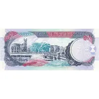 2 Dollars Large striped numeral