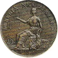 1/2 Penny -Perkins and Co. Dunedin