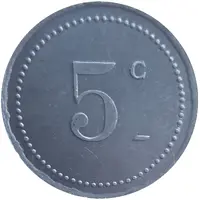 5 Centimes sans date, Bône Chamber of Commerce