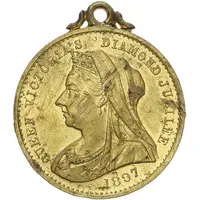 Medalet - Victoria Diamond Jubilee, Ararat, gold