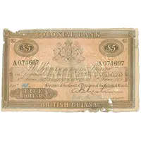 5 Dollars Colonial Bank