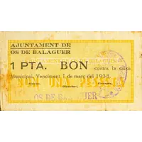 1 Peseta Os de Balaguer