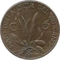 5 Centesimi - Pius XI