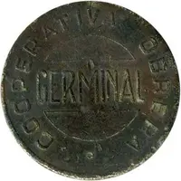 5 Pesetas - Cooperativa Obrera Germinal