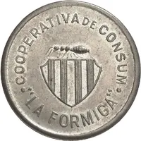 5 Pesetas - Cooperativa de Consum La Formiga