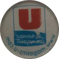 Jeton de chariot - U - Les nouveaux commerçants translucide