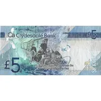 5 Pounds Clydesdale Bank