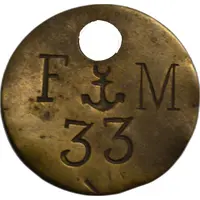 jeton F ancre marine M 33