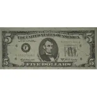 Mini 5 Dollars Federal Reserve Note