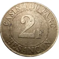 2 Francs - Casino du parc Besançon