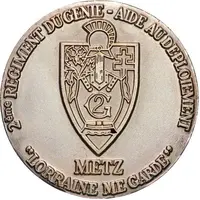 2 euros - Deuxième régiment du génie de Metz