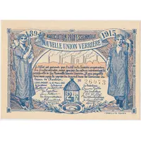 2 Francs - Nouvelle Union Verrière Lodelinsart