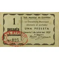 1 Peseta Llaberia