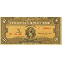 10 Pesos La Tesoreria General del Estado