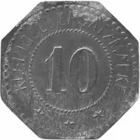 10 Pfennigs - Brockwitz Heinr. Bierling G.M.B.H.