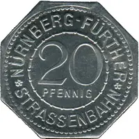 20 Pfennig - Nassauer Haus Nürnberg-Fürth