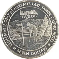 7 Dollars Silver Strike Token Harrah's Lake Tahoe