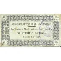 25 Céntimos Real de Montroy