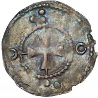 Denier anonymous ALTISIODOR with annulets