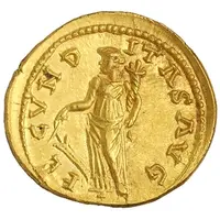 Aureus - Uranius Antoninus FECVNDITAS AVG, Fortuna
