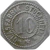 10 Pfennig - Stockheim Glasfabrik
