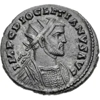 Antoninianus - Diocletian struck under Carausius, 'C' Mint, Victory