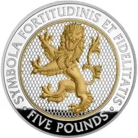 5 Pounds - Charles III Lion of England, Silver Proof