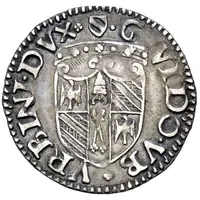 Grosso - Guidobaldo I of Montefeltro saint on horseback