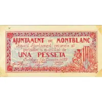 1 Peseta Montblanc