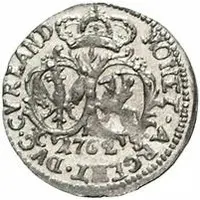 1 Grossus - Carl of Saxony Mitau, round shields