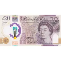 20 Pounds - Elizabeth II JMW Turner, polymer