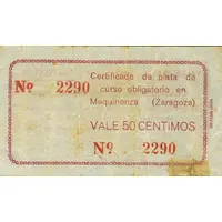 50 Céntimos Mequinenza