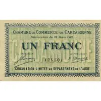 1 Franc - Chambre de Commerce de Carcassonne [11]