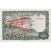 5000 Bipkwele Overprint on P#2