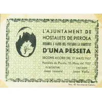 1 Peseta Hostalets de Pierola