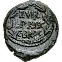 Quadrans - Augustus II VIR L PRISC C BROC