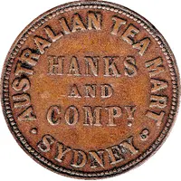 1/2 Penny - Hanks and Compy. Sydney, New South Wales