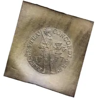 1 Ducat Late type, square brass