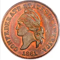 1 Cent Haseltine Restrike, Copper